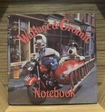 Image of Unused Vintage 1989 Wallace and Gromit Small Notebook 3.5” Square Hardback VGC