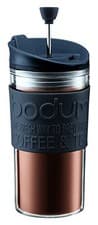 Image of BODUM Bodum TRAVEL PRESS SET with a mug lid coffee maker 350ml black