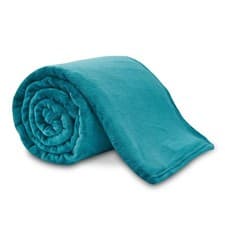 Image of Cuddly Flannel Sherpa Throw for Sofa Bed Lightweight Large Fleece Travel Blanket