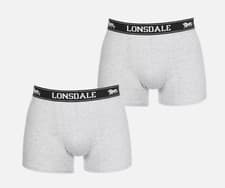 Image of 2 Pack Mens Lonsdale Trunks Boxer Underwear Sizes S M L XL XXL XXXL XXXXL