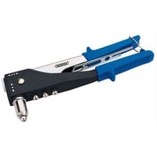Image of Draper 2 Way Hand Riveter Kit Chrome Molybdenum Jaws With Four Nozzles