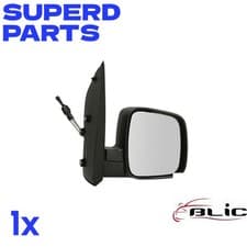 Image of SIDE MIRROR R FITS: CITROEN NEMO; FIAT FIORINO / QUBO; PEUGEOT BIPPER