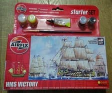 Image of Airfix Starter Set HMS Victory Historic Ship Boat Model kit New Military Model