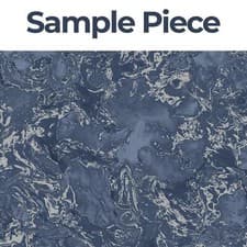 Image of Sample Liquid Marble Effect Navy Blue Silver Wallpaper Elixir Muriva Metallic