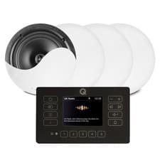 Image of Q Acoustics E120 Black Bluetooth Ceiling Speaker System with DAB+ Radio 4 xNCSS5