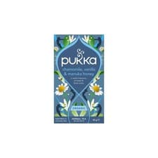 Image of Pukka Organic Chamomile Vanilla&Manuka Honey Herbal Tea 20 Sachets Caffeine Free