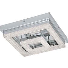 Image of Modern LED Ceiling Light 12W Chrome with Crystal GL0978