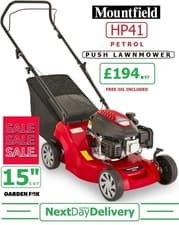 Image of new MOUNTFIELD HP41 Push Petrol 15" Lawnmower 297411043/M21 - 8008984844964 ZTM
