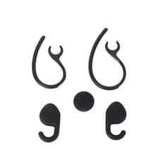 Image of Black Replacement Ear Hook Ear Bud Gels Set for Jabra EXTREME Headset