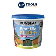 Image of Ronseal 37625 Fence Life Plus+ Forest Green 5 Litre