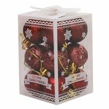 Image of 2024 12Pack Small Christmas Decor Baubles Tree Xmas Balls Party Wedding Ornament