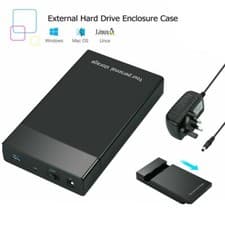Image of USB3.0 To SATA External Hard Driver Enclosure SSD HDD Caddy Case 2.5" 3.5" UK HD