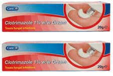 Image of Clotrimazole 1% w/w Cream Treats Fungal Infection - 20g X 2