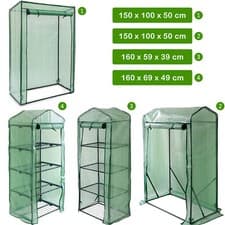 Image of 4 Tier Mini Greenhouse Outdoor Garden Plants Grow Green House with PVC Cover