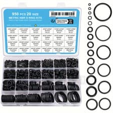 Image of 950Pcs 20 Size O Rings Assortment Kit Metric Nitrile Rubber Oring Set wit_