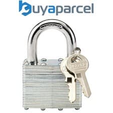 Image of Draper 14021 Laminated Steel Padlock, 50 x 31mm