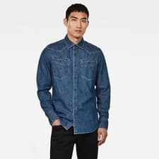 Image of New G-Star Raw 3301 Clean Slim Western Denim Shirt S jeans jacket gstar g star