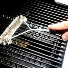 Image of 12" BBQ Brush with Stainless Steel Wire Bristles and Handle for Easy Cleaning