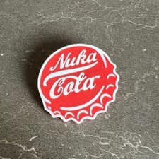 Image of Nuka Cola Bottle Cap Pin Badge Fallout