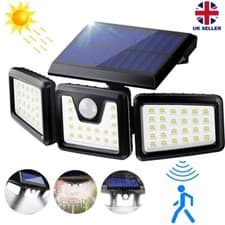 Image of 74 LED Solar Power Motion Sensor Security Light with 360° IP65 Waterproof Design