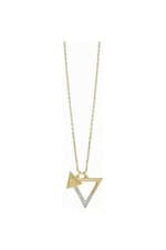 Image of Guess Gold Plated Iconic 3Angles Necklace UBN83091