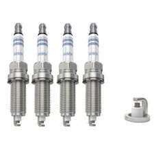 Image of Spark Plugs x 4 Bosch Fits  Renault Clio Dacia Duster Peugeot Citroen C2 C3 C4