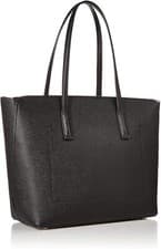 Image of Kate Spade Margaux Black Leather Large Tote Bag Charm PXRUA226 NWT $298 MSRP