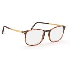 Image of Silhouette Eyeglasses Momentum 2920 6030 havana Gold Glasses Frames 54-18-145