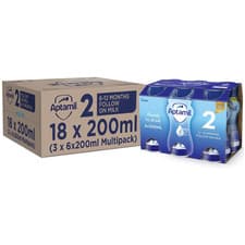 Image of 18 x 200ml Aptamil 2 Follow on Milk Suitable From 6 - 12 Months Formula