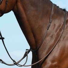 Image of Collegiate Syntovia Plain Running Martingale Brown Warmblood