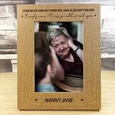 Image of Special Memorial Photo Frame In Memory Of Mum Dad Nan Nanny Grandad Personalised