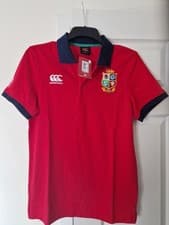 Image of Mens / Unisex British And Irish Lions Canterbury Polo In Red. Size S NWT.