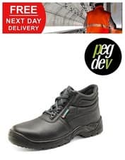Image of SAFETY FOOTWEAR BLACK COMPOSITE CHUKKA BOOT SHOE SIZES 5-13 HGCF50BLBS