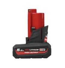 Image of Milwaukee M12 HB5 12v 5.0Ah HIGH OUTPUT Li-Ion Battery