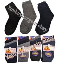 Image of 3 Kids Unisex Thermal Socks Boys Girls Plain Boot Winter Warm Tog Children Sock