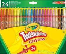 Image of CRAYOLA Twistables Colouring Crayons - Assorted Colours (Pack of 24), Simply... 