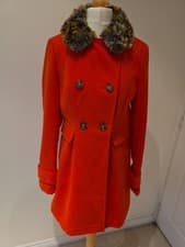 Image of G21 Women's Faux Fur Trim Coat Size 8