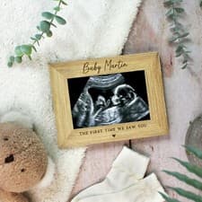 Image of Baby Scan Photo Frame The First Time We Saw You Engraved Baby Name New Parent