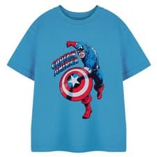 Image of Captain America Childrens/Kids Short-Sleeved T-Shirt  NS8580