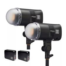 Image of Elinchrom LED 100 C Dual Head Kit - With 100W Fast Charger