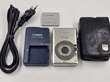 Image of Canon IXUS 50 5.0 MP Digital Camera Silver - Refurbished