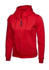 Image of Uneek UC505 Ladies Classic Full Zip Hoodie XS–3XL | Soft Cotton Blend Hooded