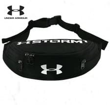 Image of Under Armour Bum Belt: Black Waist Bag Hip Pack Versatile Crossbody Design