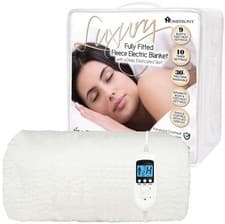 Image of Luxury Fully Fitted Fleece Electric Blanket - Single