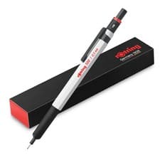 Image of rOtring 500 Mechanical Pencil | 0.5mm HB Lead | 1 count (Pack of 1), White