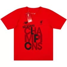 Image of 2019-20 Liverpool New Balance 'Champions' Graphic Tee (KIDS) ( (10-11 Years)