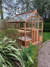 Image of Cedar Sunray Greenhouses - Garden Greenhouse - Western Red Cedar Greenhouse