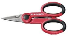 Image of Facom 841A.4 143mm Electricians Scissors with Wire Cutter Heavy Duty