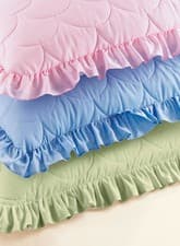 Image of Plain Quilted Bedspread With Pillow Shams Sold Separately by Chums