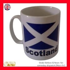 Image of Scotland Flag Ceramic Coffee mug /  Kitchenware / gift christmas